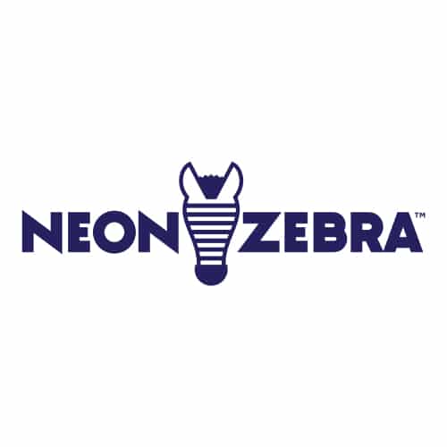 neon zebra logo